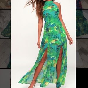 Tropical maxi dress